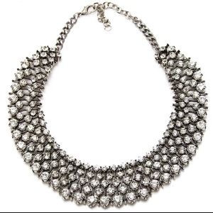 Rhinestone Statement Choker/Peter Pan Collar